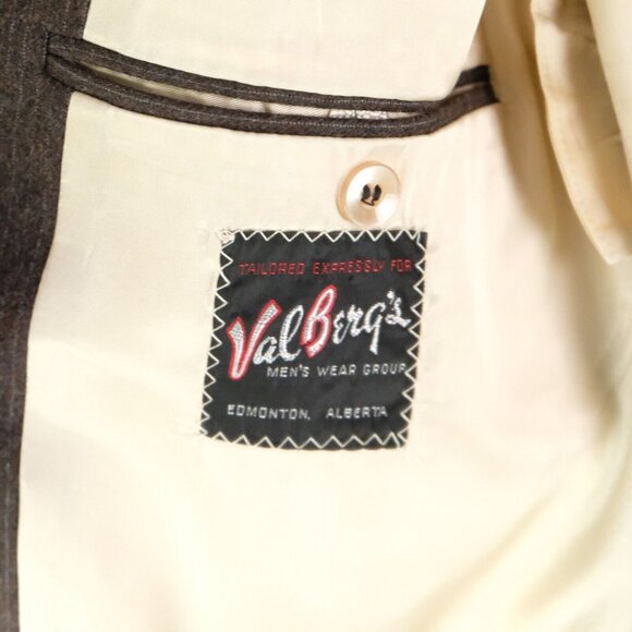 Samuelsohn Blazer Mens 44R Brown Striped Two Button Vented Wool Business Casual - Picture 13 of 15